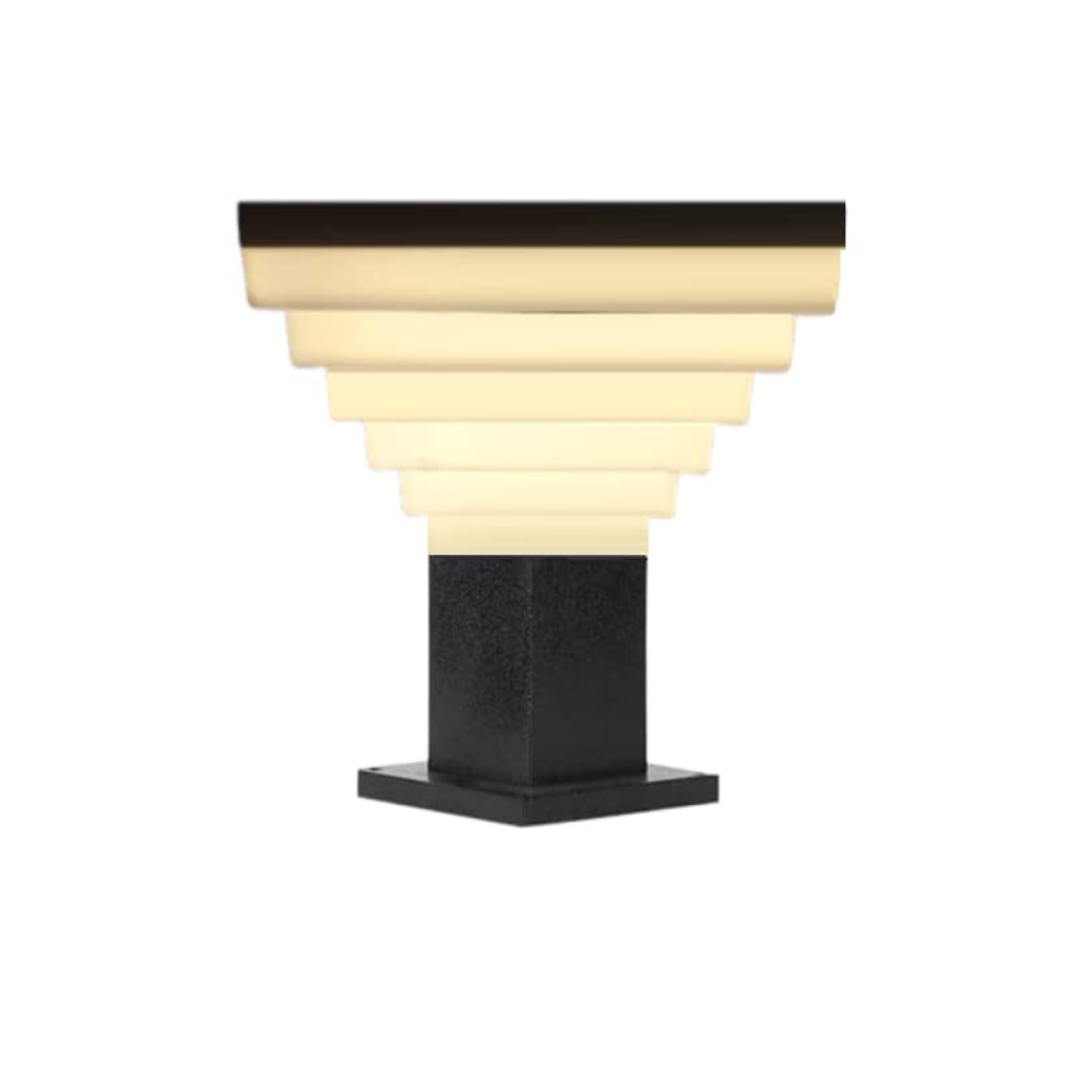 Homes Elite Outdoor Gate Light – PVC Base Modern Exterior Lamp for Porch, Patio, Deck, or Entryway ( Bulb Not Included)