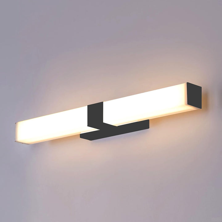 Homes Elite Minimalist Black & White LED Wall Light Modern Bedside or Hallway Fixture