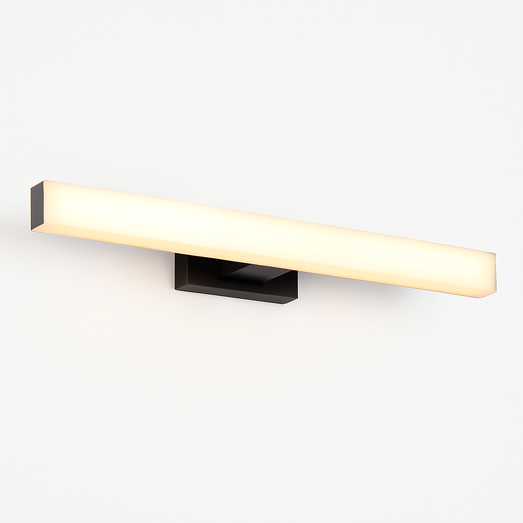 Homes Elite Minimalist Black & White LED Wall Light Modern Bedside or Hallway Fixture