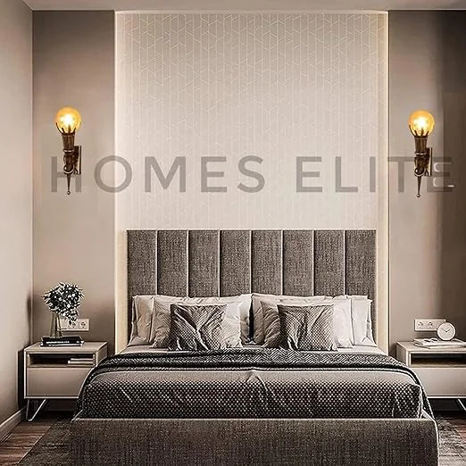 Homes Elite Mashal Antique Wall Light – Rustic Brass Glass Lamp for Bedroom, Living Room, or Restaurant (1 Pc, Bulb Not Included)