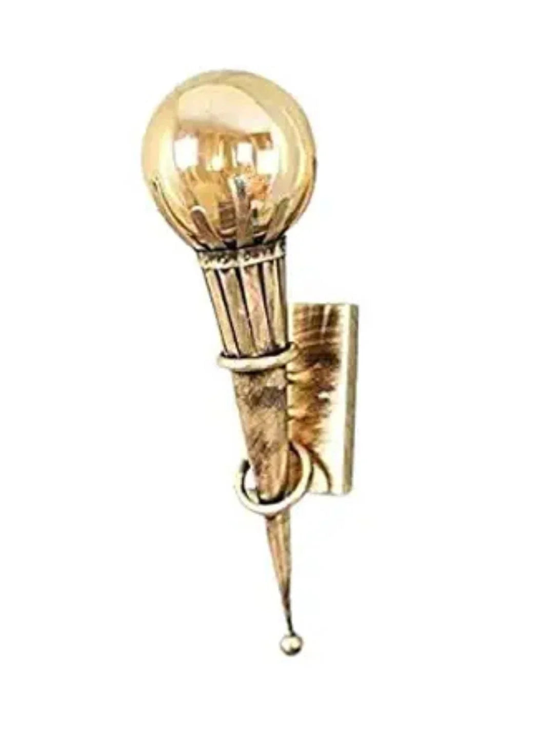 Homes Elite Mashal Antique Wall Light – Rustic Brass Glass Lamp for Bedroom, Living Room, or Restaurant (1 Pc, Bulb Not Included)
