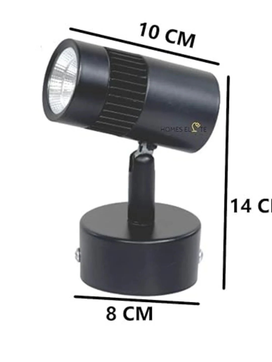 Homes Elite 9W LED Track Ceiling Spotlight – Adjustable Warm White Modern Wall Lamp (Pack of 8)