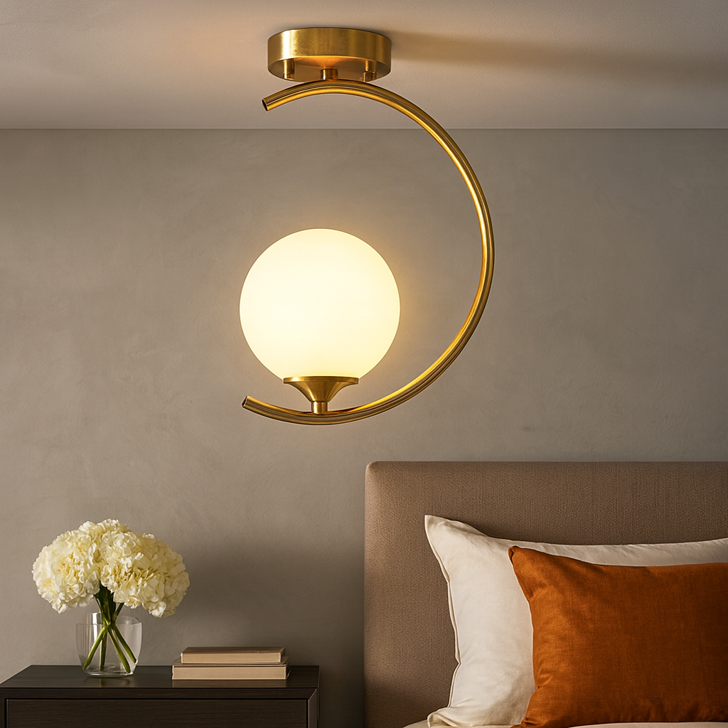 Homes Elite Modern Nordic Trio Pendant Light Minimalist Gold & Matte Shade Hanging Lamp for Dining Room or Kitchen Island