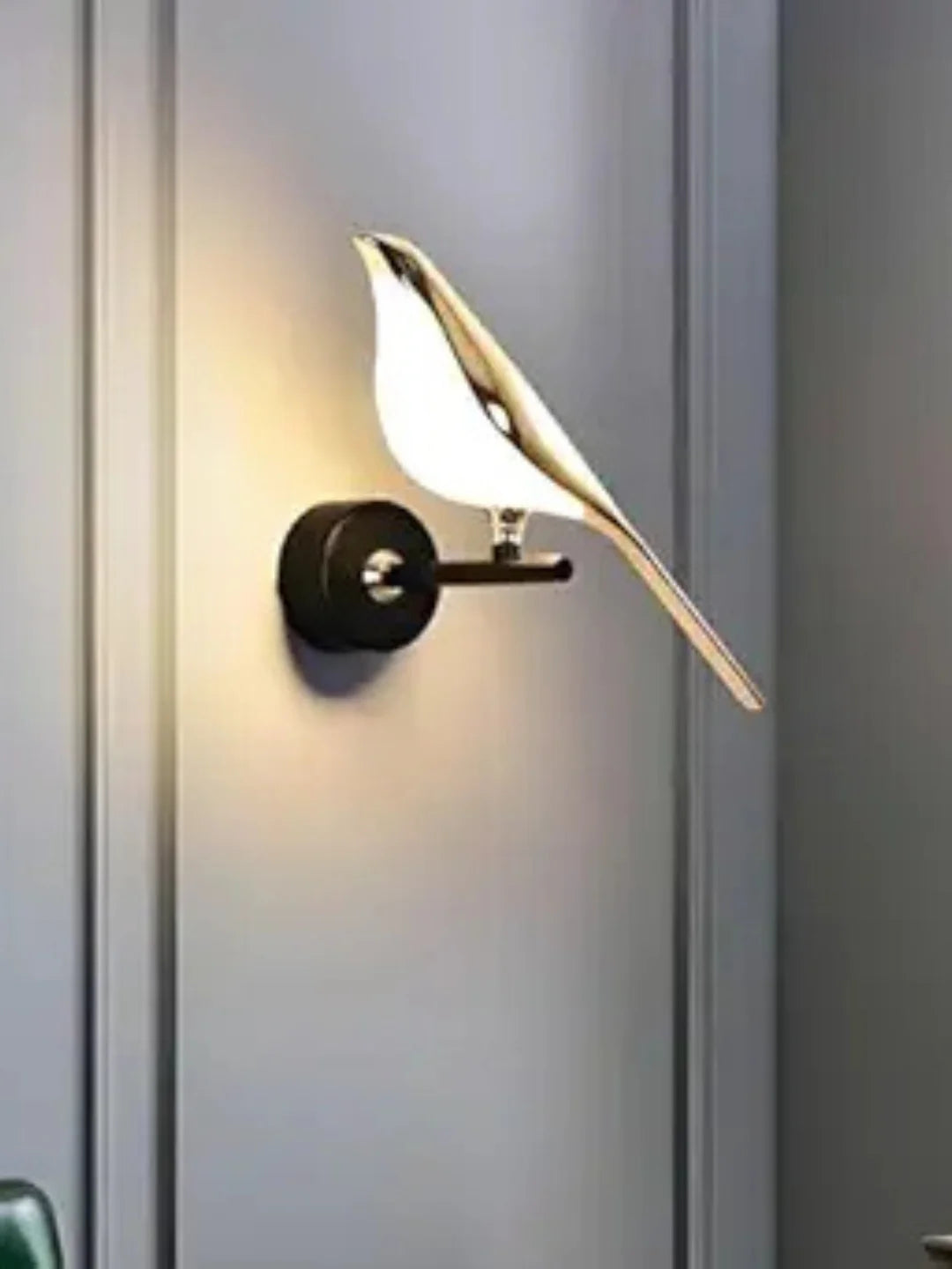 Homes Elite Modern Single Bird Design LED Wall Light – Elegant Indoor Accent Lamp for Living Room, Bedroom & Hallway (3000K–6000K)
