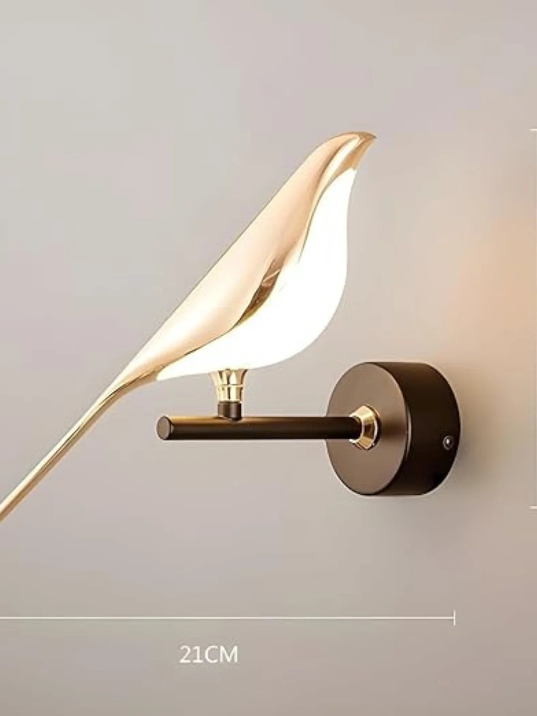 Homes Elite Modern Single Bird Design LED Wall Light – Elegant Indoor Accent Lamp for Living Room, Bedroom & Hallway (3000K–6000K)