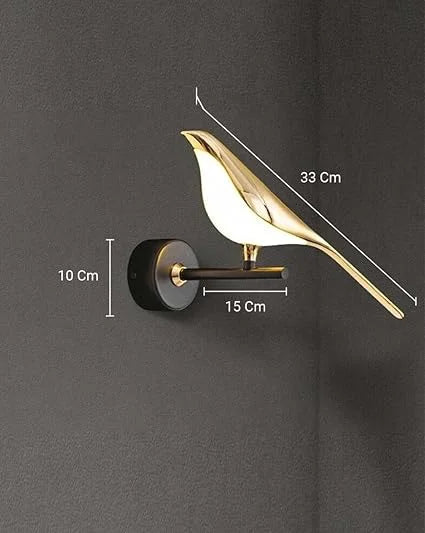 Homes Elite Modern Single Bird Design LED Wall Light – Elegant Indoor Accent Lamp for Living Room, Bedroom & Hallway (3000K–6000K)