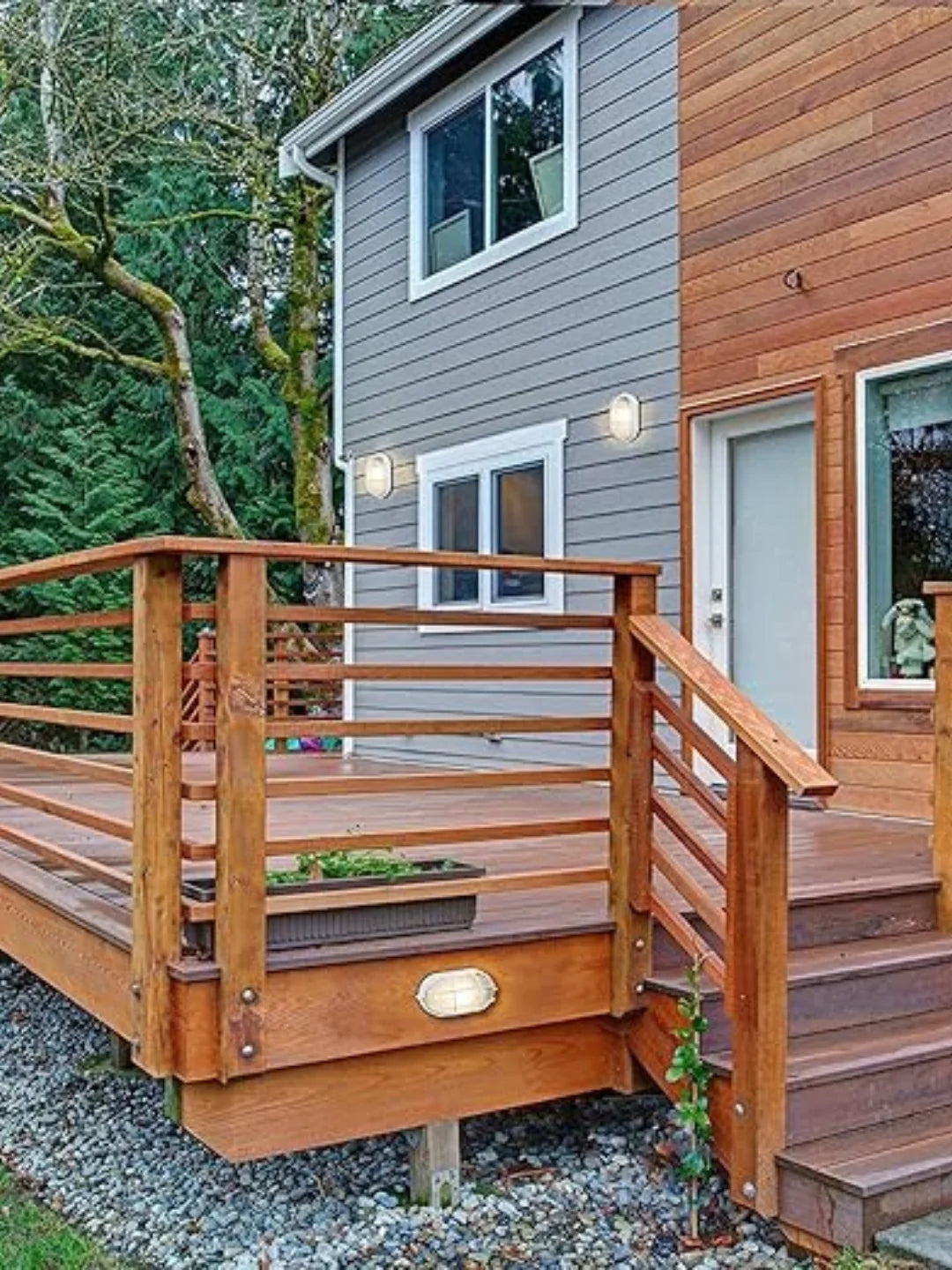 Homes Elite Oval Bulkhead Wall Lamp – Waterproof Decorative Sconce for Balcony, Roof & Entryway (Pack of 2, Bulbs Not Included)