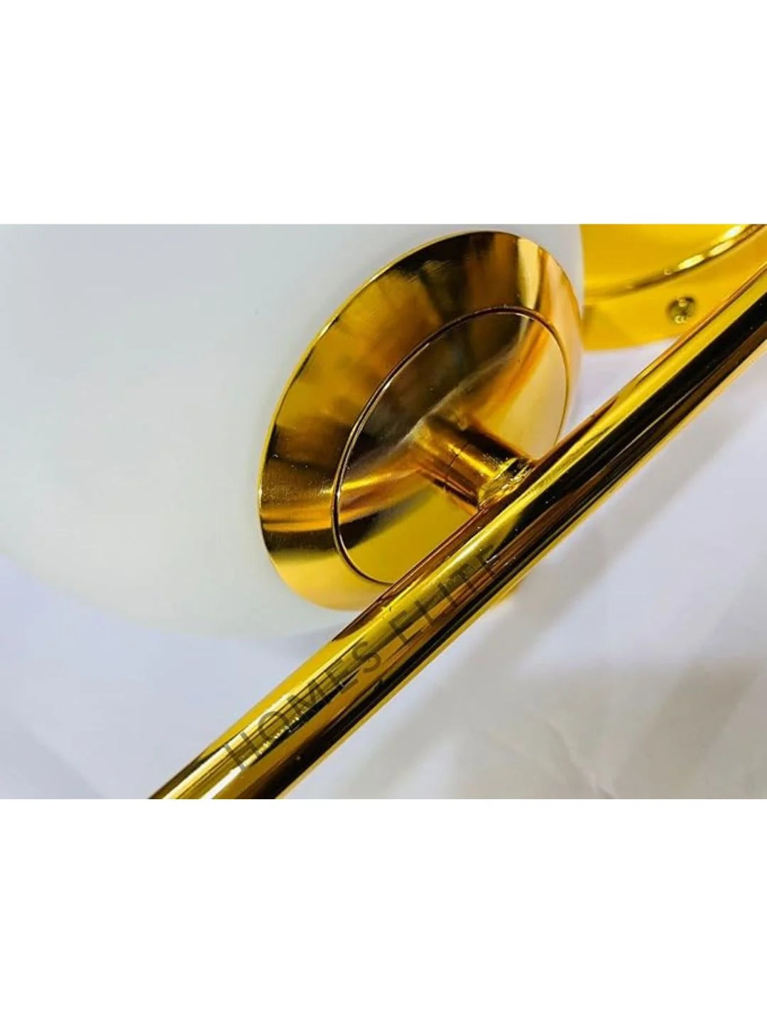 Homes Elite Mid-Century Modern Globe Wall Sconce – Frosted Glass Shade with Stainless Steel Mount (Bulb Not Included)