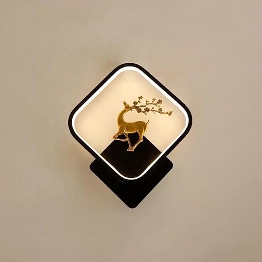 Homes Elite Modern LED Wall Light – Artistic Deer Design Sconce for Living Room, Bedroom & Hallway (3000K–6000K)