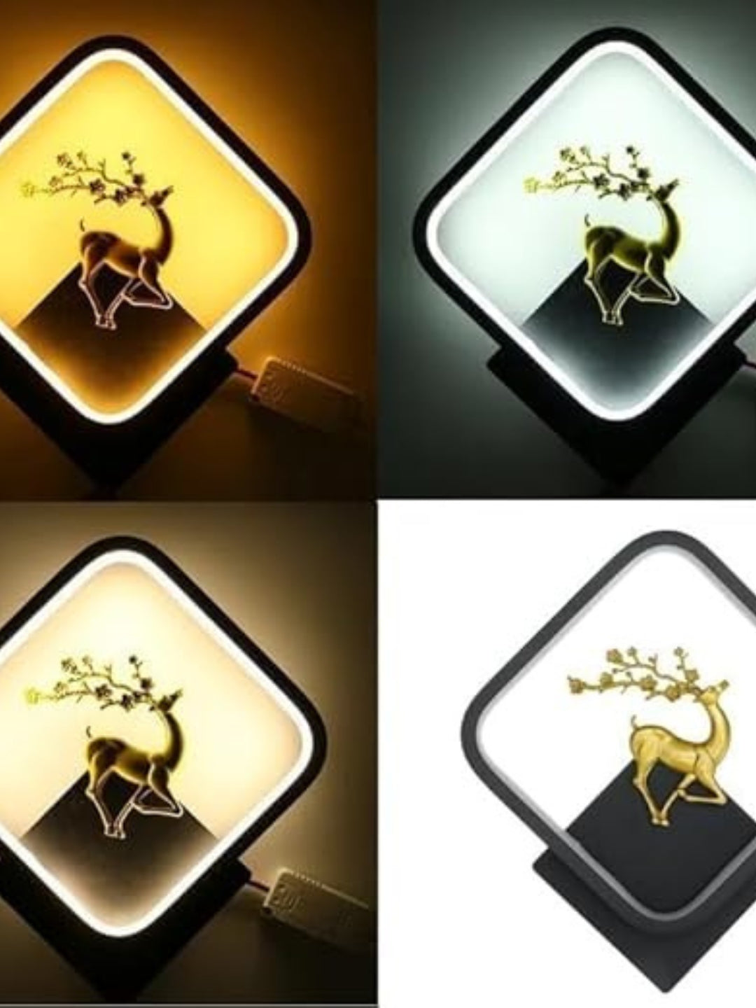 Homes Elite LED Wall Sconce – Modern Decorative Indoor Light with Artistic Deer Circle Design (3000K–6000K)