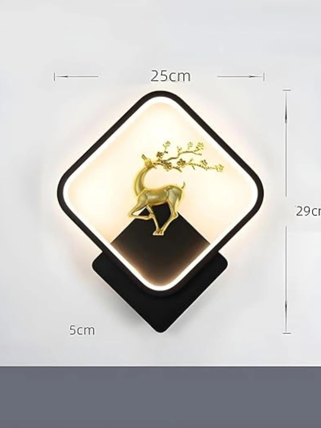 Homes Elite Modern LED Wall Light – Artistic Deer Design Sconce for Living Room, Bedroom & Hallway (3000K–6000K)