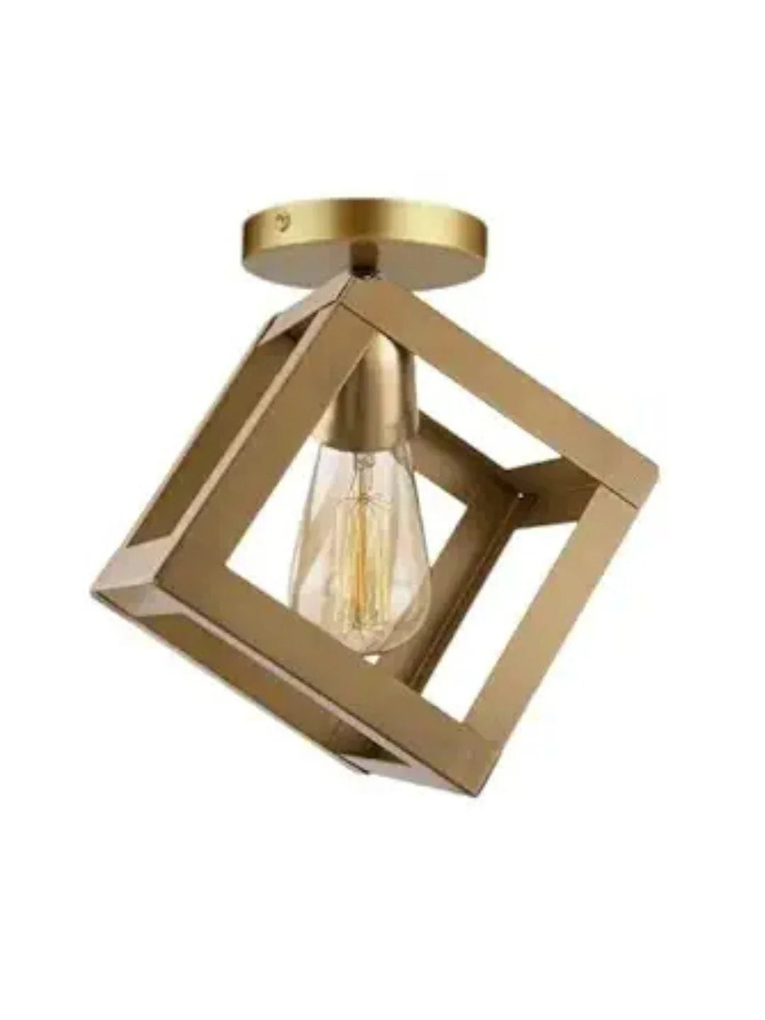 Homes Elite Square Wall & Ceiling Light – Modern Pendant Lamp for Home, Balcony & Bedroom with Filament Bulb