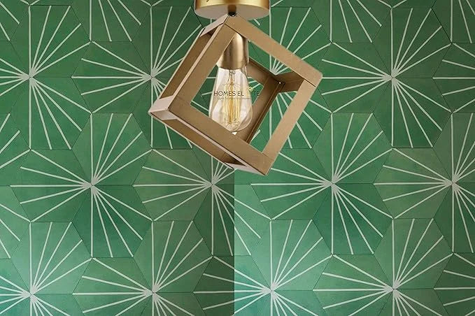 Homes Elite Square Wall & Ceiling Light – Modern Pendant Lamp for Home, Balcony & Bedroom with Filament Bulb