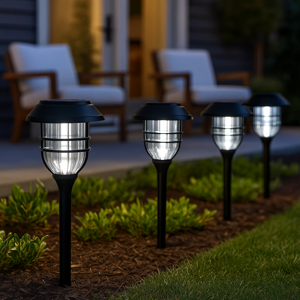 Homes Elite Indoor Solar LED Lamp Minimalist Design with Soft White Light for Home & Office